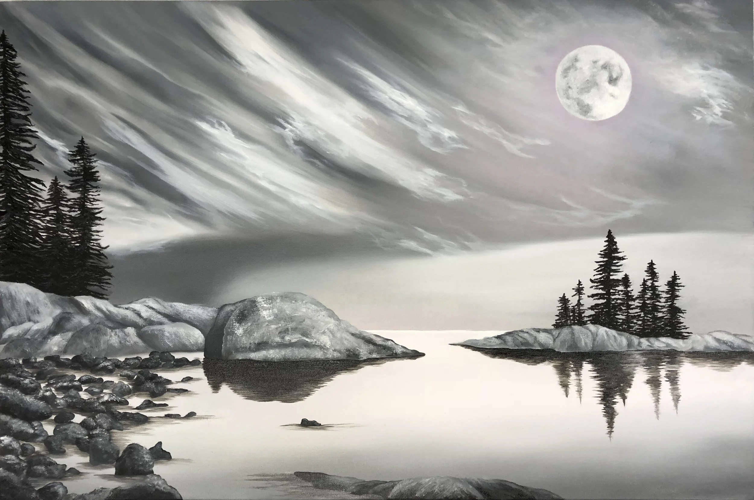 Moon artwork by Emily Blakeman